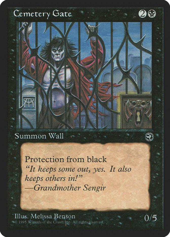 Cemetery Gate (Grandmother Sengir Flavor Text) [Homelands] | Gamers Paradise