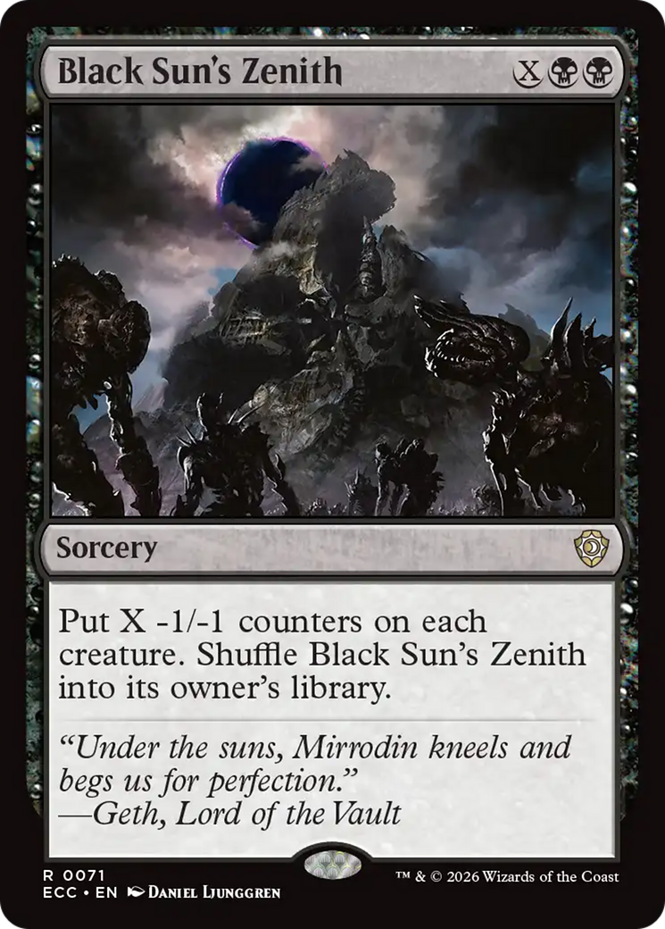 Black Sun's Zenith [Lorwyn Eclipsed Commander] | Gamers Paradise