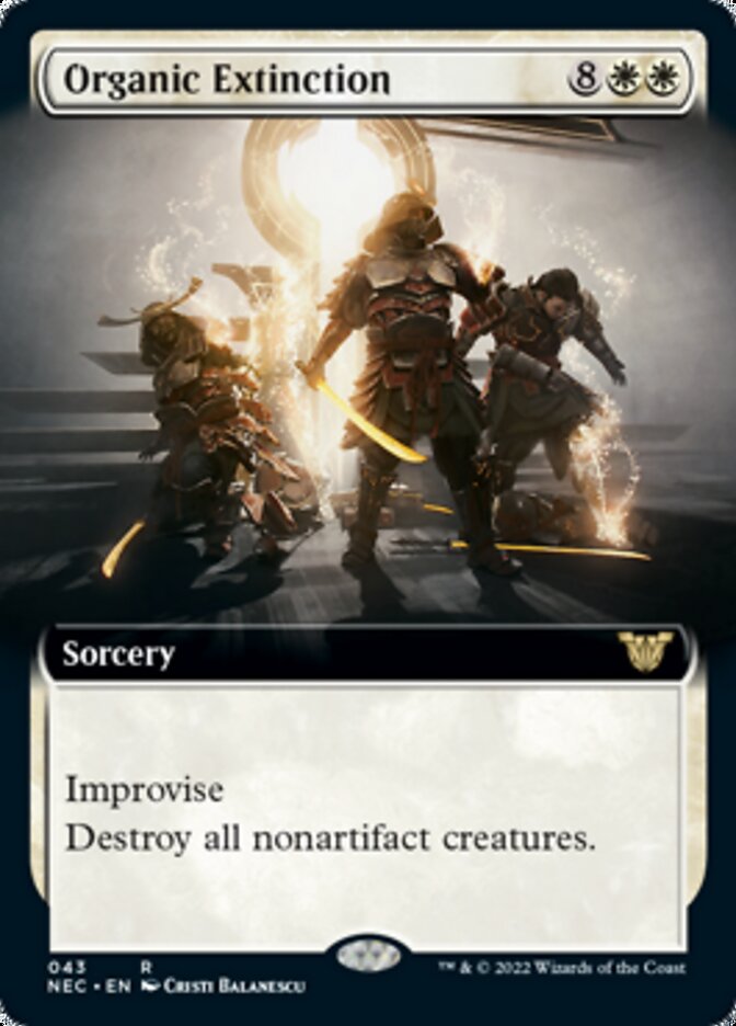Organic Extinction (Extended Art) [Kamigawa: Neon Dynasty Commander] | Gamers Paradise