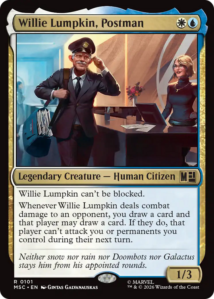 Willie Lumpkin, Postman (Surge Foil) [Marvel Super Heroes Commander] | Gamers Paradise