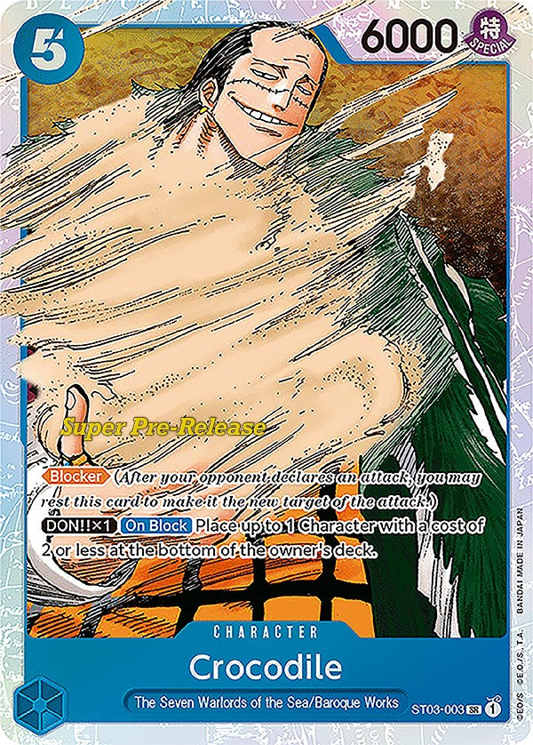 Crocodile (003) [Super Pre-Release Starter Deck: The Seven Warlords of the Sea] | Gamers Paradise