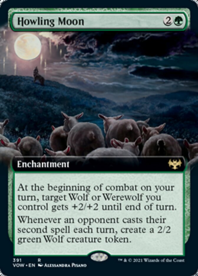 Howling Moon (Extended Art) [Innistrad: Crimson Vow] | Gamers Paradise