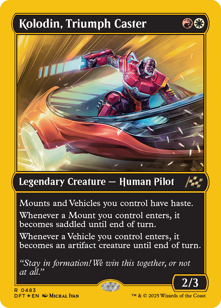 Kolodin, Triumph Caster (First-Place Foil) [Aetherdrift] | Gamers Paradise