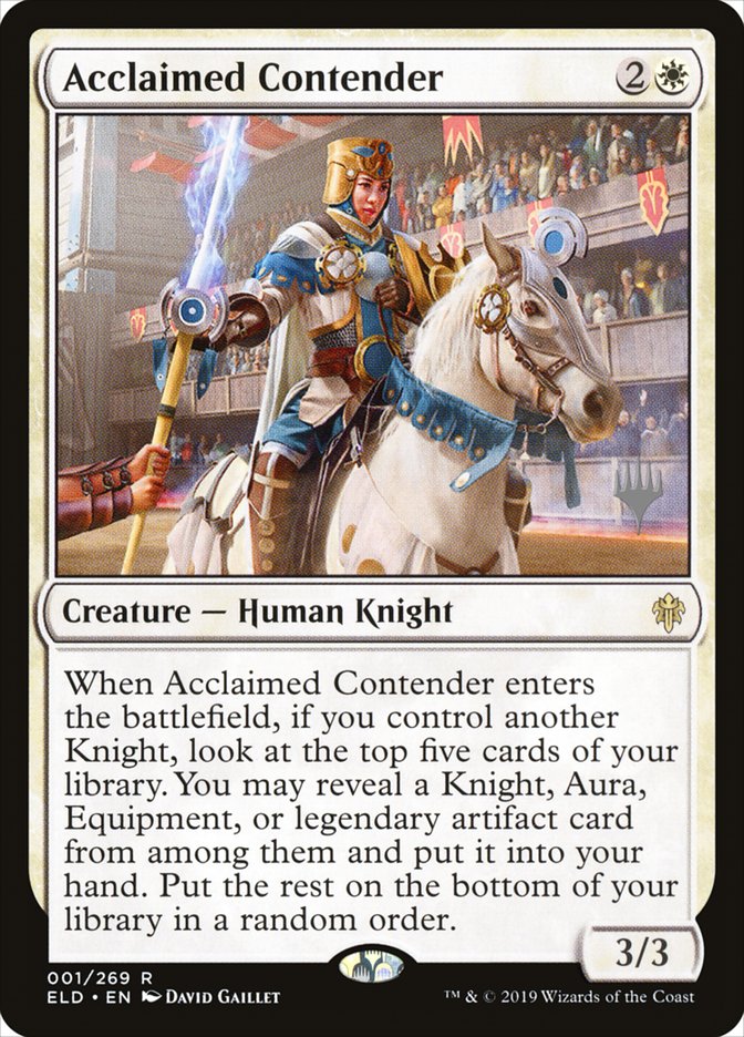 Acclaimed Contender (Promo Pack) [Throne of Eldraine Promos] | Gamers Paradise