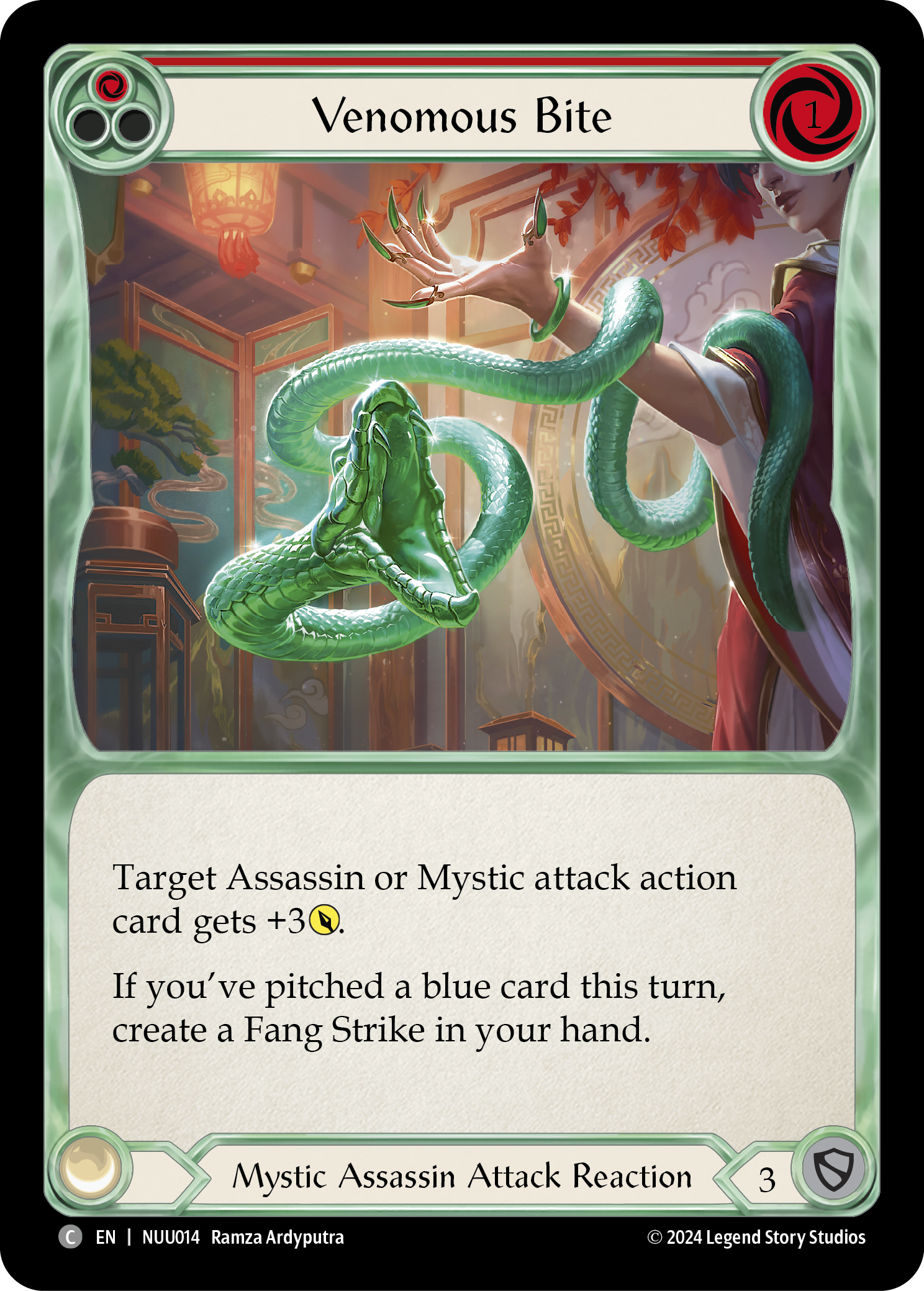 Venomous Bite [NUU014] (Part the Mistveil Nuu Blitz Deck) | Gamers Paradise