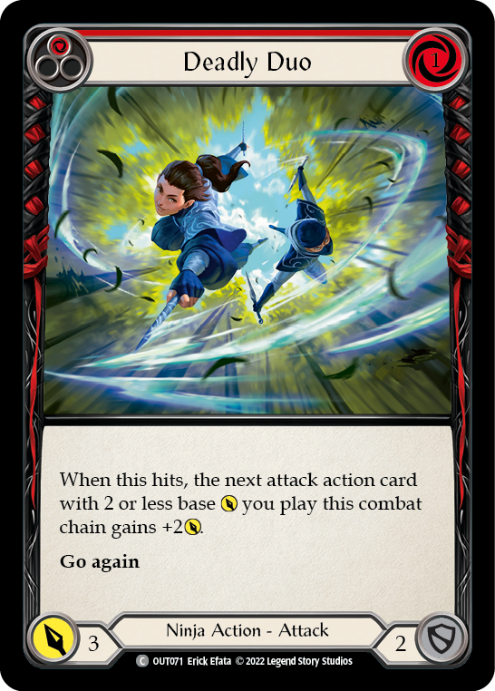 Deadly Duo (Red) [OUT071] (Outsiders)  Rainbow Foil | Gamers Paradise