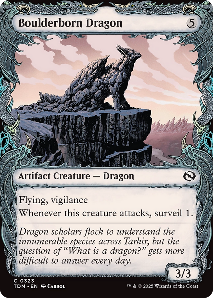 Boulderborn Dragon (Showcase) [Tarkir: Dragonstorm] | Gamers Paradise