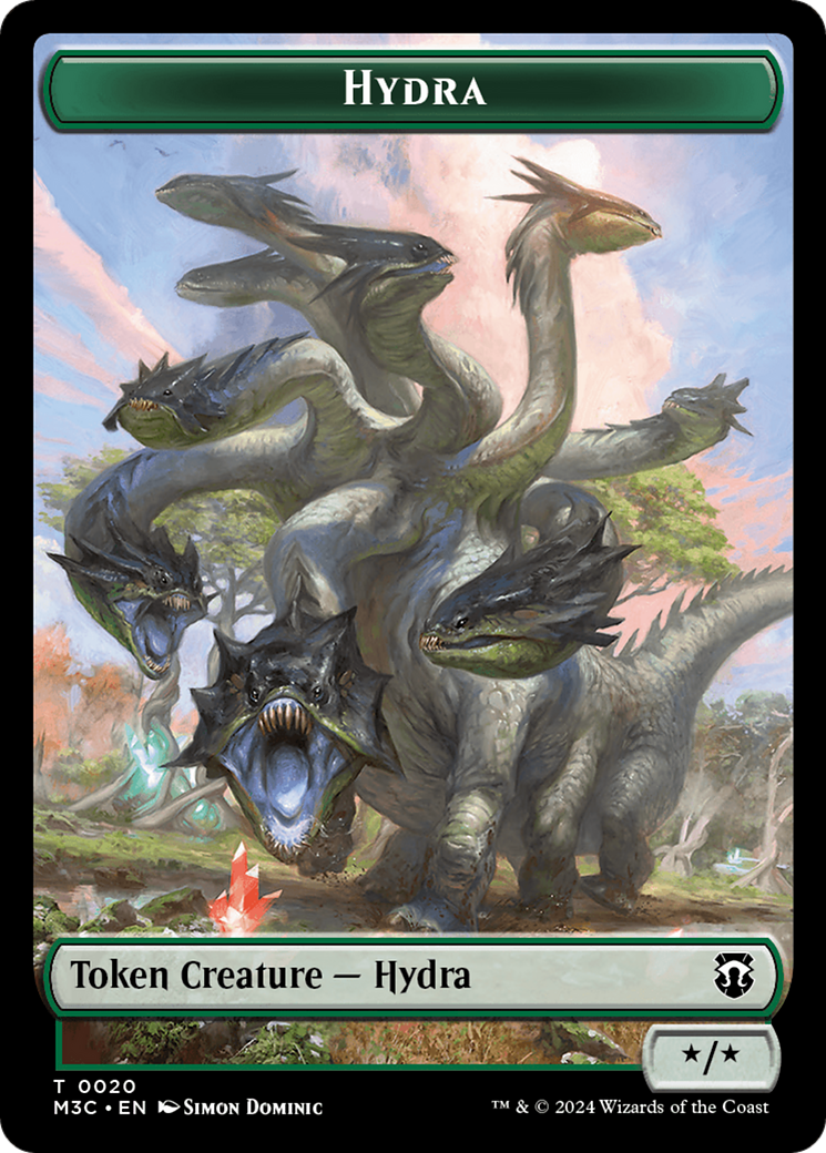 Hydra // Boar Double-Sided Token [Modern Horizons 3 Commander Tokens] | Gamers Paradise