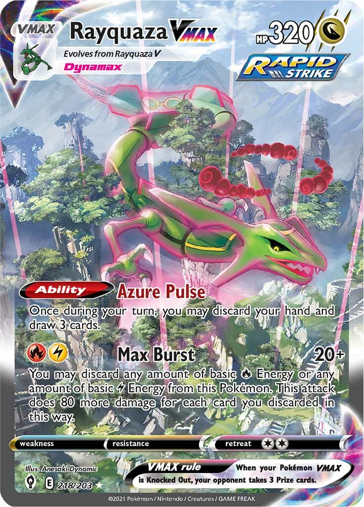 Rayquaza VMAX (218/203) [Sword & Shield: Evolving Skies] | Gamers Paradise