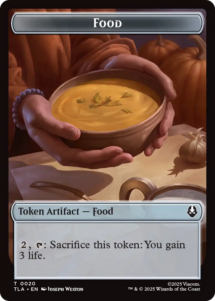 Food (0020) // Ally (0007) Double-Sided Token [Avatar: The Last Airbender Tokens] | Gamers Paradise
