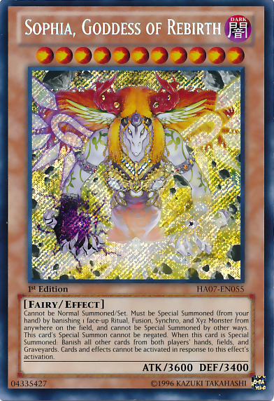 Sophia, Goddess of Rebirth [HA07-EN055] Secret Rare | Gamers Paradise