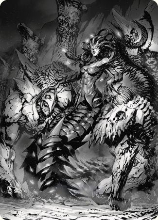 Vraska, Betrayal's Sting Art Card [Phyrexia: All Will Be One Art Series] | Gamers Paradise