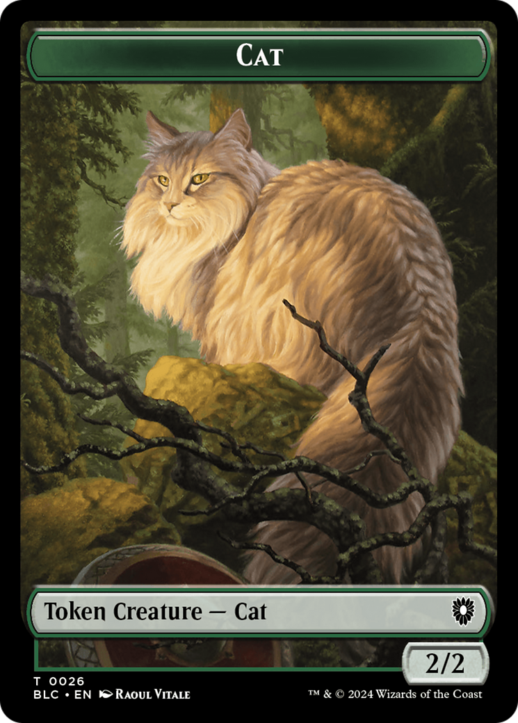 Elemental // Cat Double-Sided Token [Bloomburrow Commander Tokens] | Gamers Paradise
