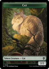 Elemental // Cat Double-Sided Token [Bloomburrow Commander Tokens] | Gamers Paradise