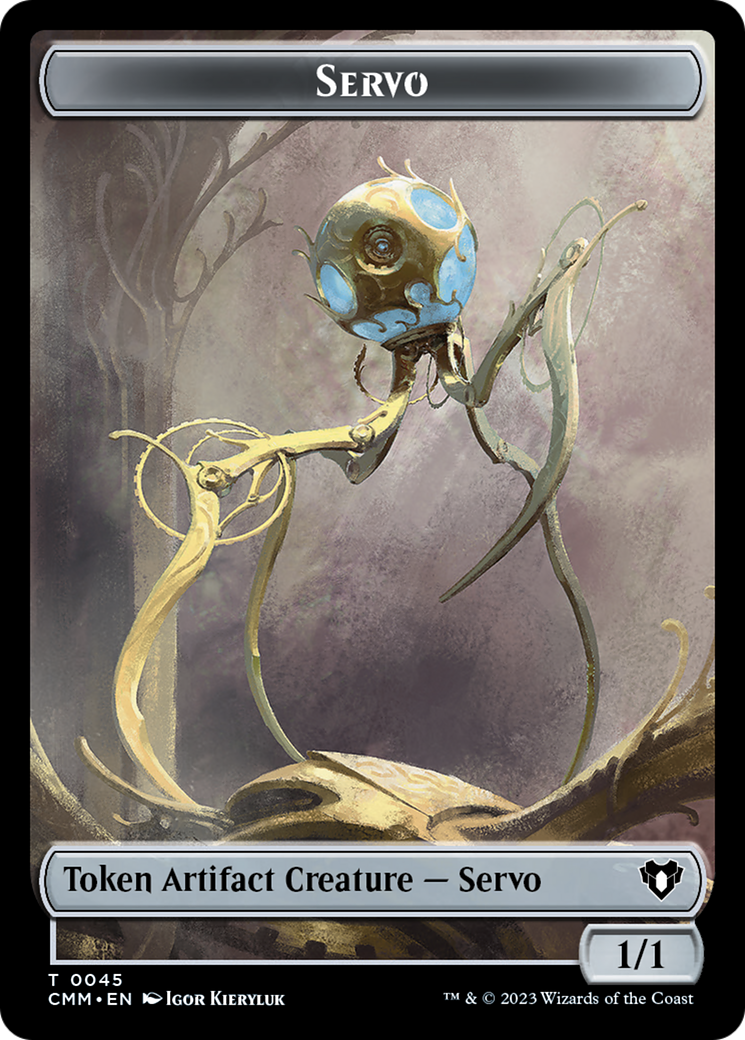 Servo // Elephant Double-Sided Token [Commander Masters Tokens] | Gamers Paradise