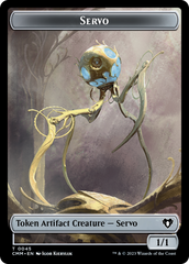 Servo // Elephant Double-Sided Token [Commander Masters Tokens] | Gamers Paradise