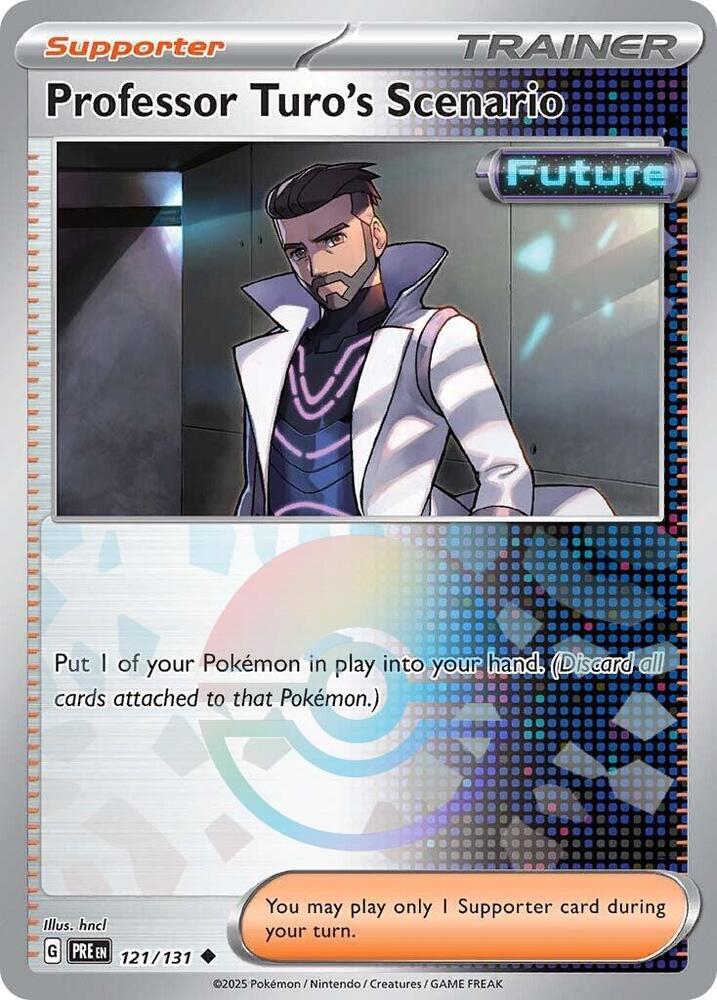 Professor Turo's Scenario (121/131) (Poke Ball Pattern) [Scarlet & Violet: Prismatic Evolutions] | Gamers Paradise