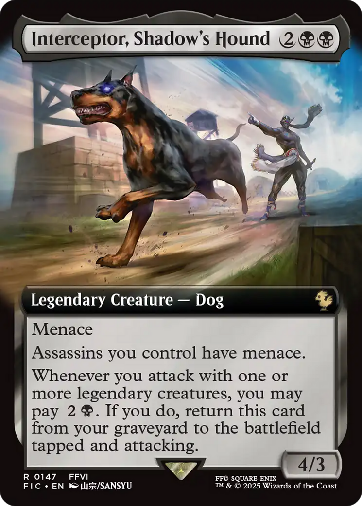 Interceptor, Shadow's Hound (Extended Art) [FINAL FANTASY Commander] | Gamers Paradise