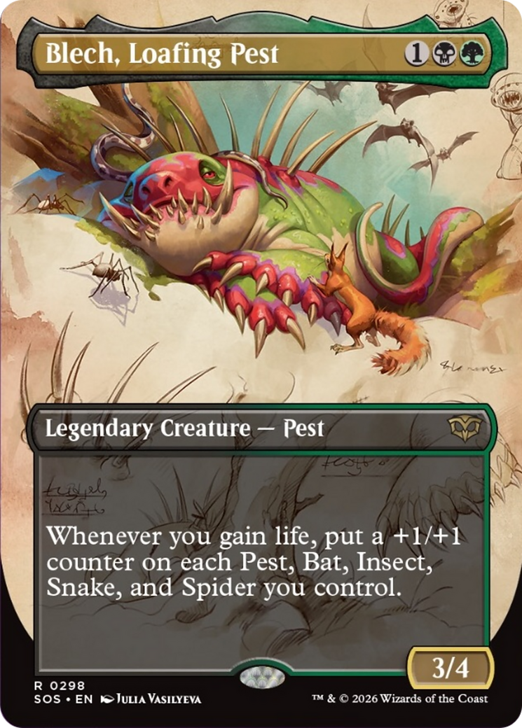 Blech, Loafing Pest (Borderless) [Secrets of Strixhaven] | Gamers Paradise