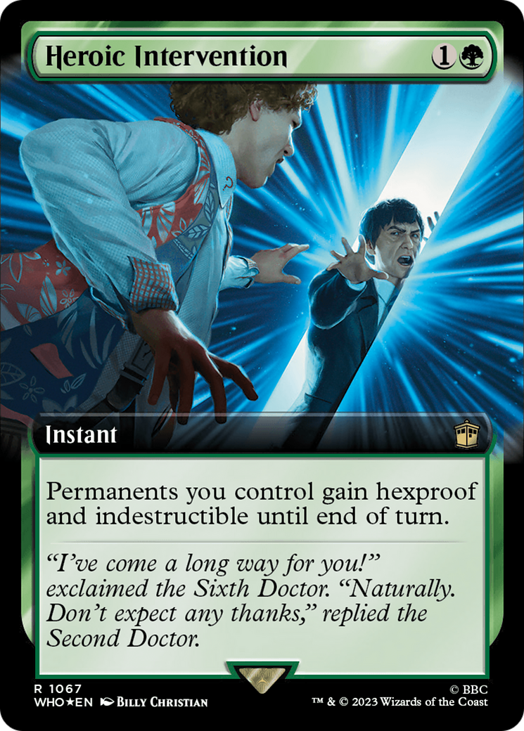 Heroic Intervention (Extended Art) (Surge Foil) [Doctor Who] | Gamers Paradise
