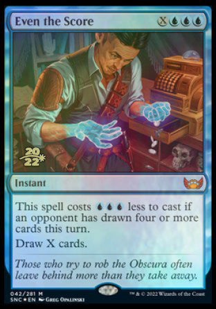 Even the Score [Streets of New Capenna Prerelease Promos] | Gamers Paradise