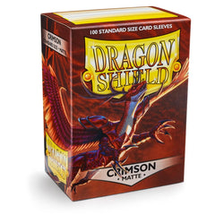 Dragon Shield: Standard 100ct Sleeves - Crimson (Matte) | Gamers Paradise