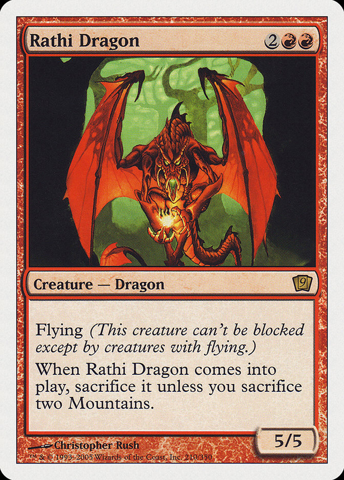 Rathi Dragon (9th Edition) [Oversize Cards] | Gamers Paradise