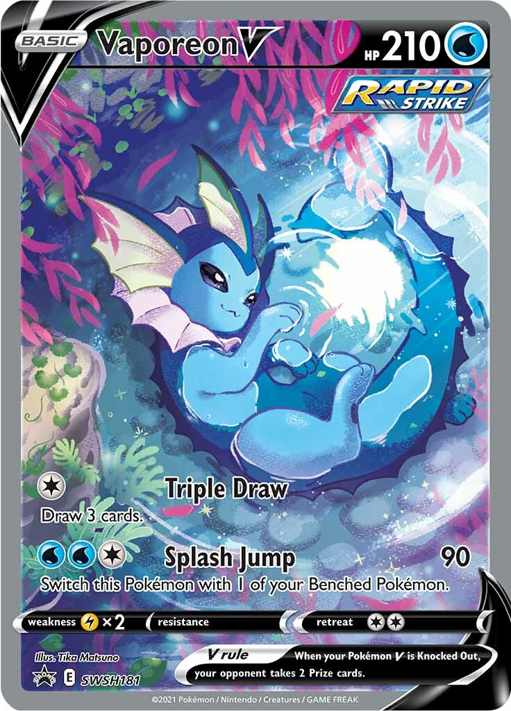 Vaporeon V (SWSH181) [Sword & Shield: Black Star Promos] | Gamers Paradise