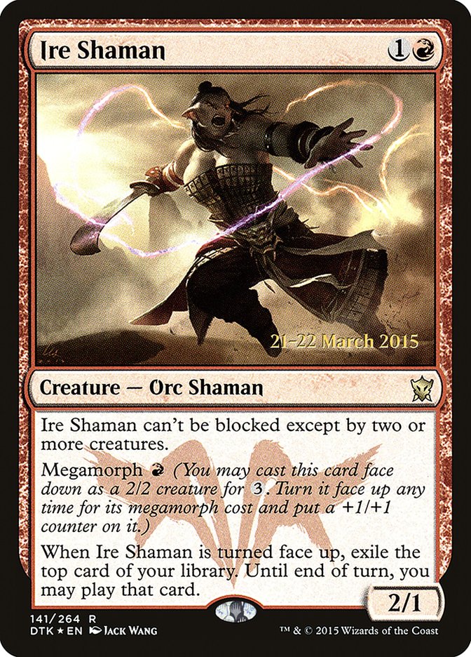 Ire Shaman [Dragons of Tarkir Prerelease Promos] | Gamers Paradise