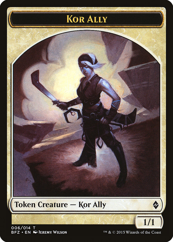 Kor Ally Token [Battle for Zendikar Tokens] | Gamers Paradise