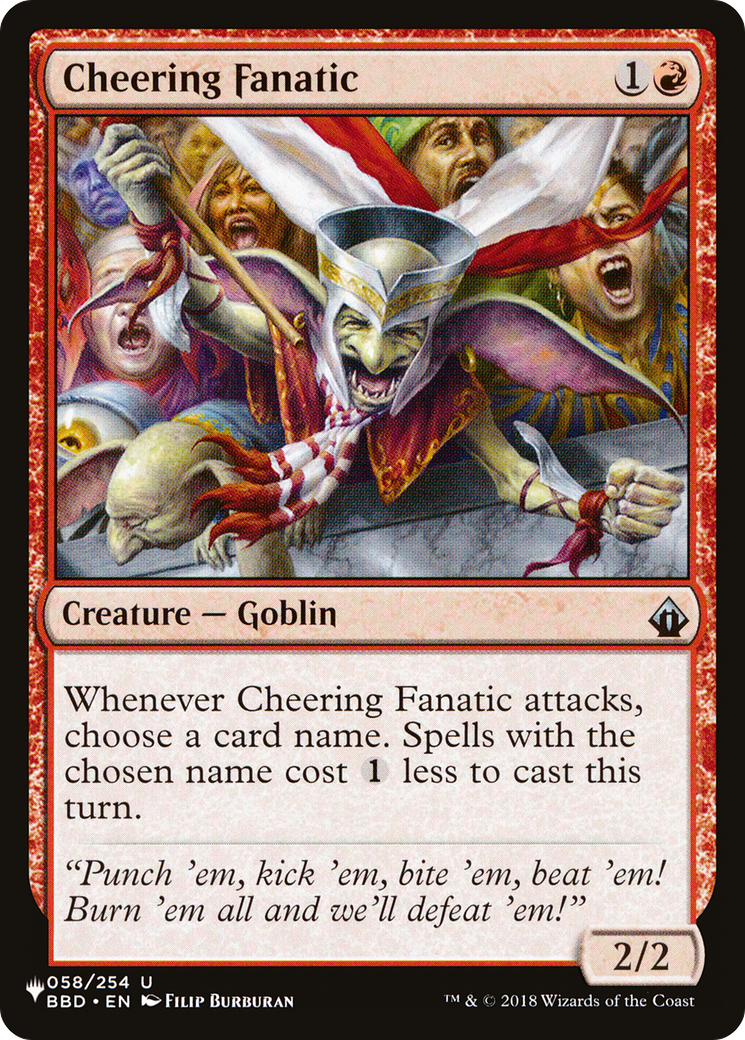 Cheering Fanatic [The List Reprints] | Gamers Paradise