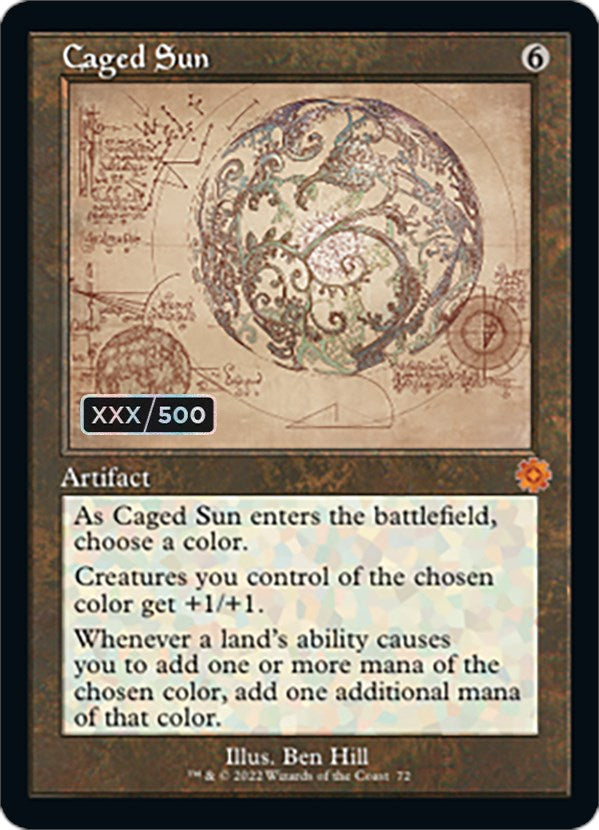 Caged Sun (Retro Schematic) (Serialized) [The Brothers' War Retro Artifacts] | Gamers Paradise