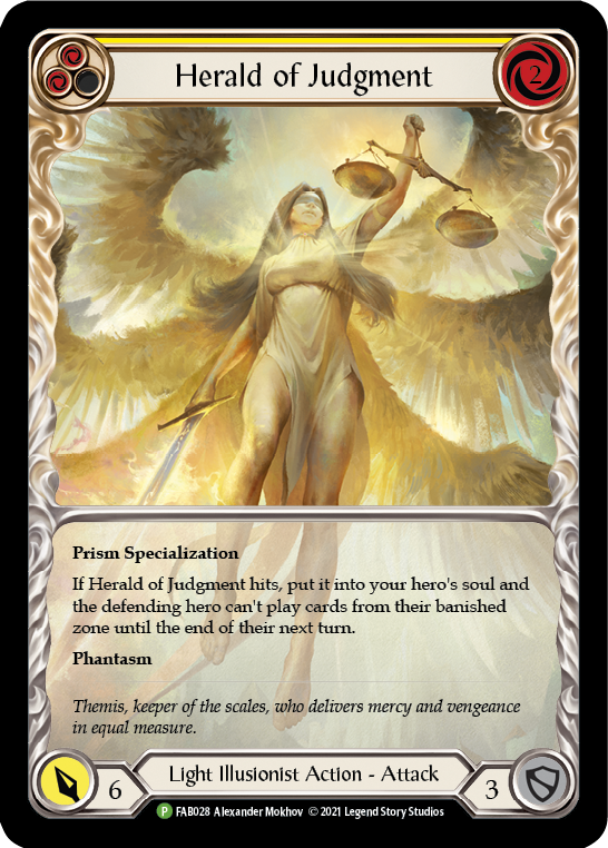 Herald of Judgment [FAB028] (Promo)  Rainbow Foil | Gamers Paradise