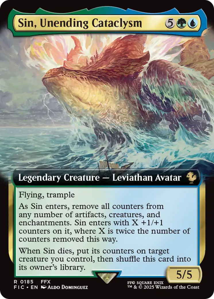 Sin, Unending Cataclysm (Extended Art) [FINAL FANTASY Commander] | Gamers Paradise