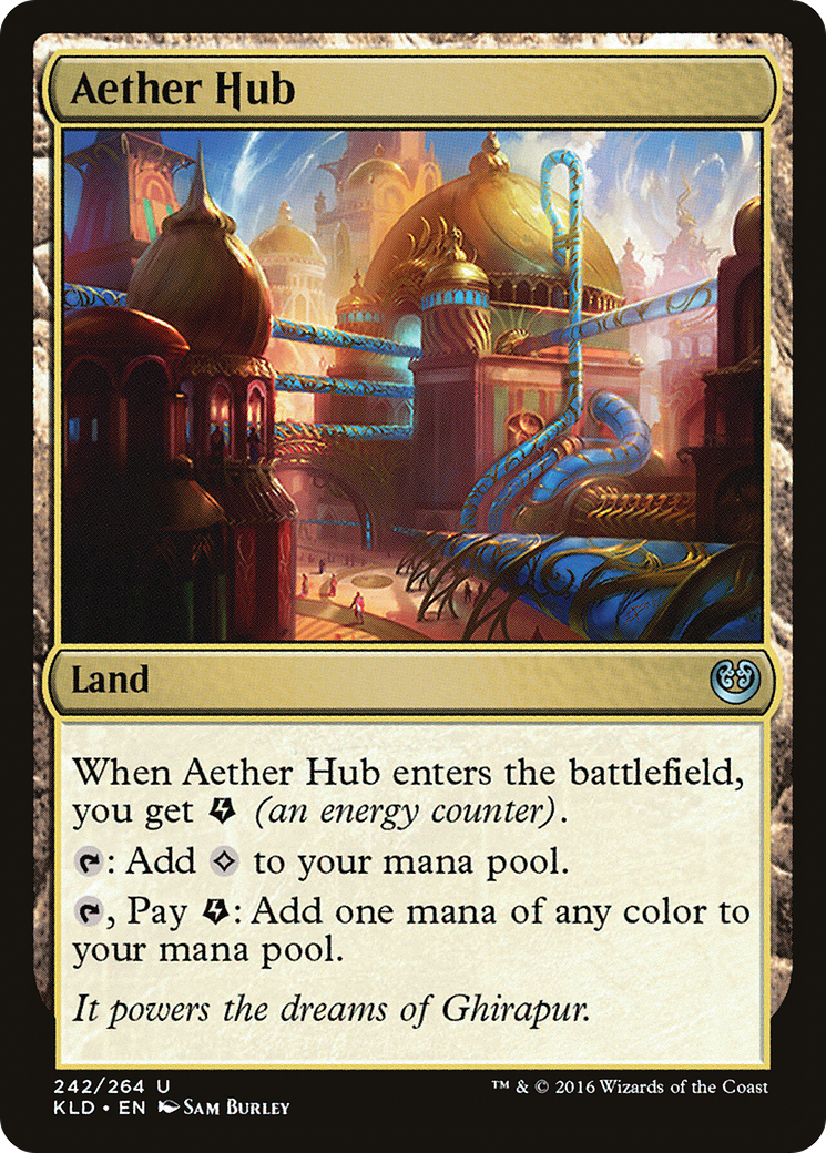 Aether Hub (Ripple Foil) [Modern Horizons 3 Commander] | Gamers Paradise