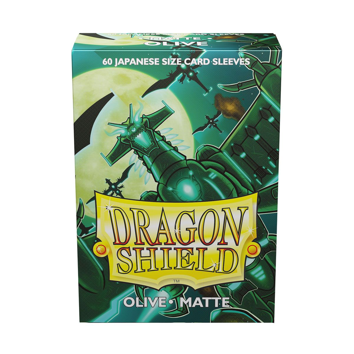 Dragon Shield: Japanese Size 60ct Sleeves - Olive (Matte) | Gamers Paradise