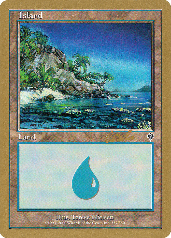 Island (cr337) (Carlos Romao) [World Championship Decks 2002] | Gamers Paradise