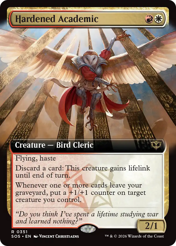 Hardened Academic (Extended Art) [Secrets of Strixhaven] | Gamers Paradise