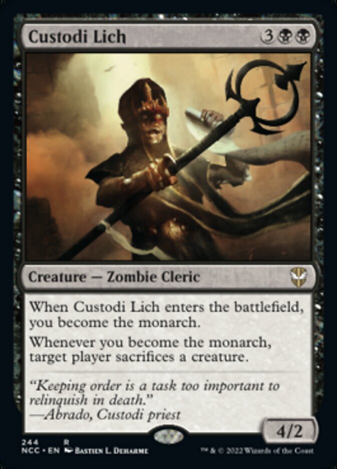 Custodi Lich [Streets of New Capenna Commander] | Gamers Paradise
