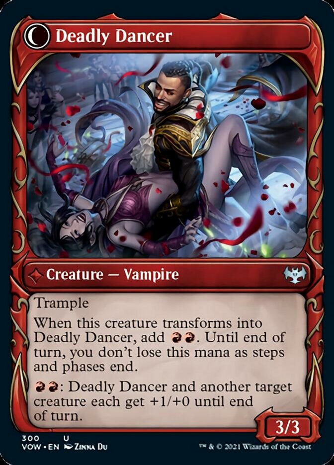 Alluring Suitor // Deadly Dancer (Showcase Fang Frame) [Innistrad: Crimson Vow] | Gamers Paradise
