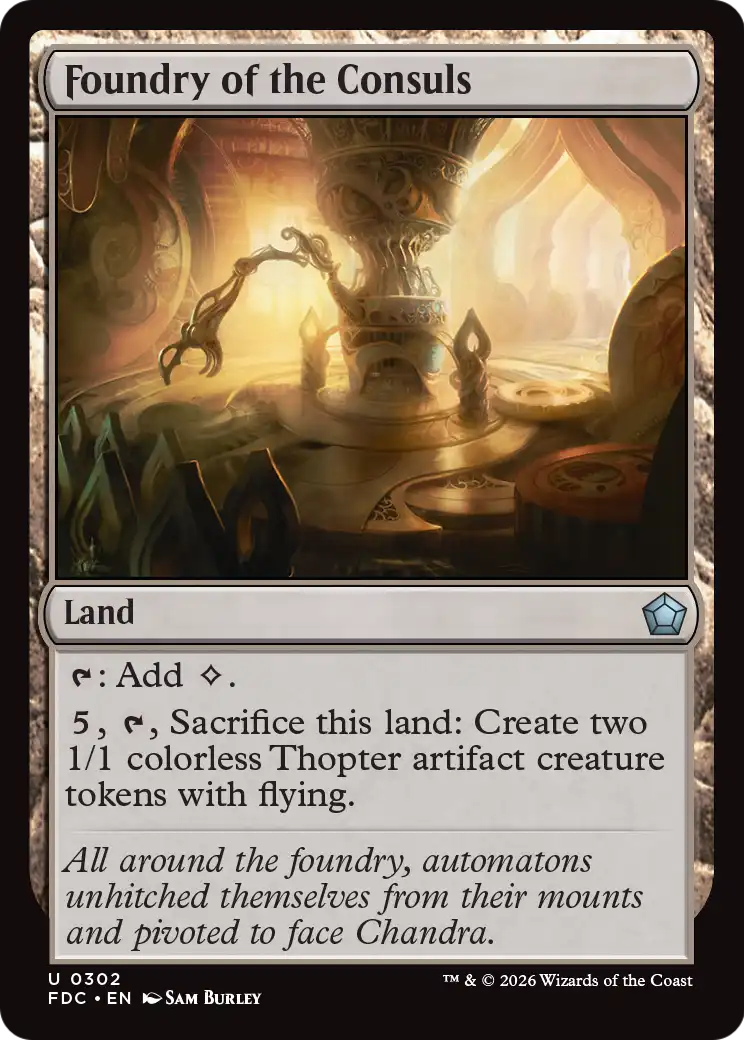 Foundry of the Consuls [Foundations Commander] | Gamers Paradise