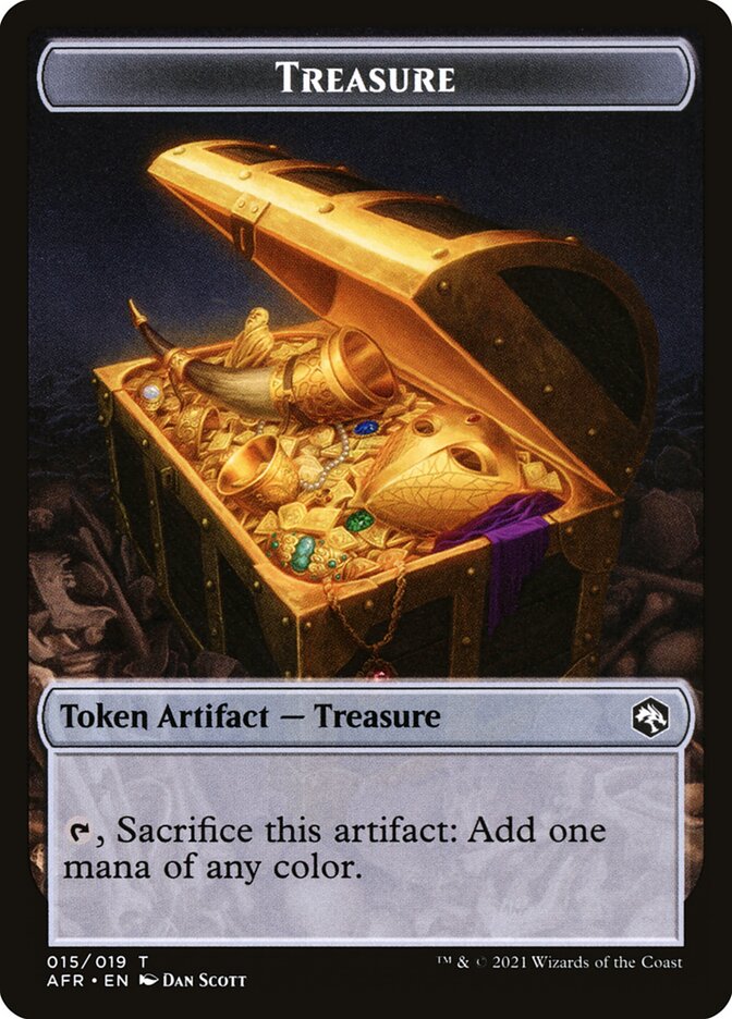 Servo // Treasure Double-Sided Token [Dungeons & Dragons: Adventures in the Forgotten Realms Commander Tokens] | Gamers Paradise