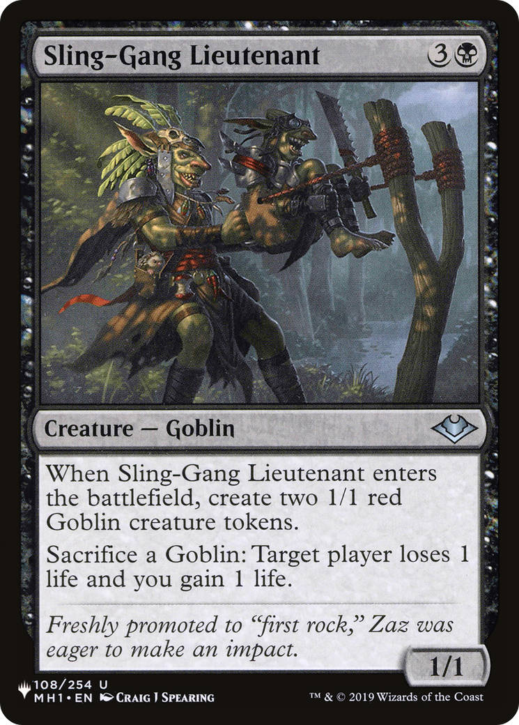 Sling-Gang Lieutenant [The List] | Gamers Paradise