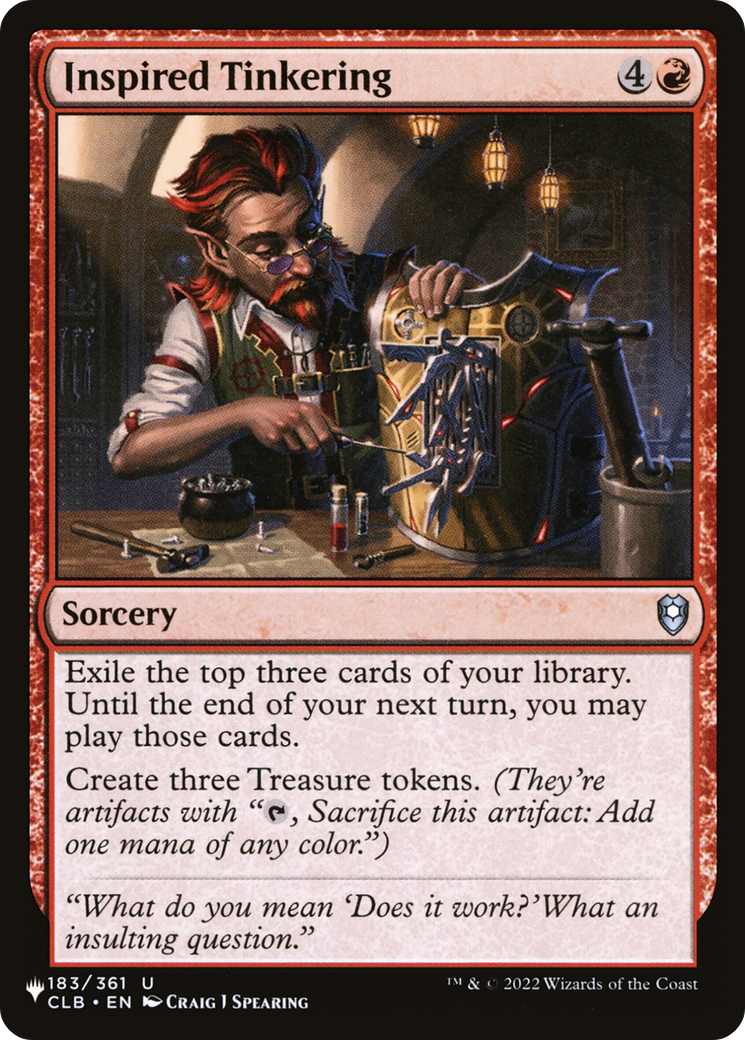 Inspired Tinkering [The List] | Gamers Paradise