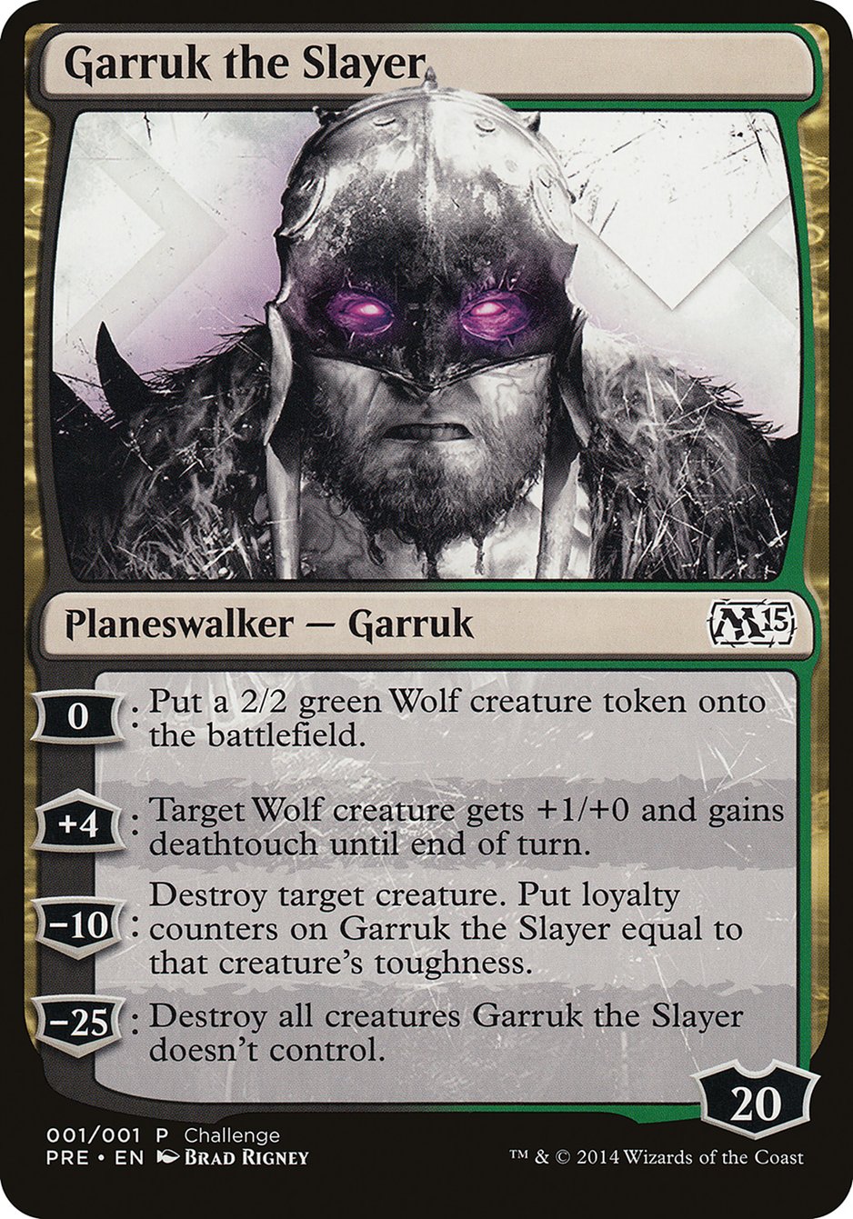 Garruk the Slayer (Prerelease Challenge) [Magic 2015 Prerelease Promos] | Gamers Paradise