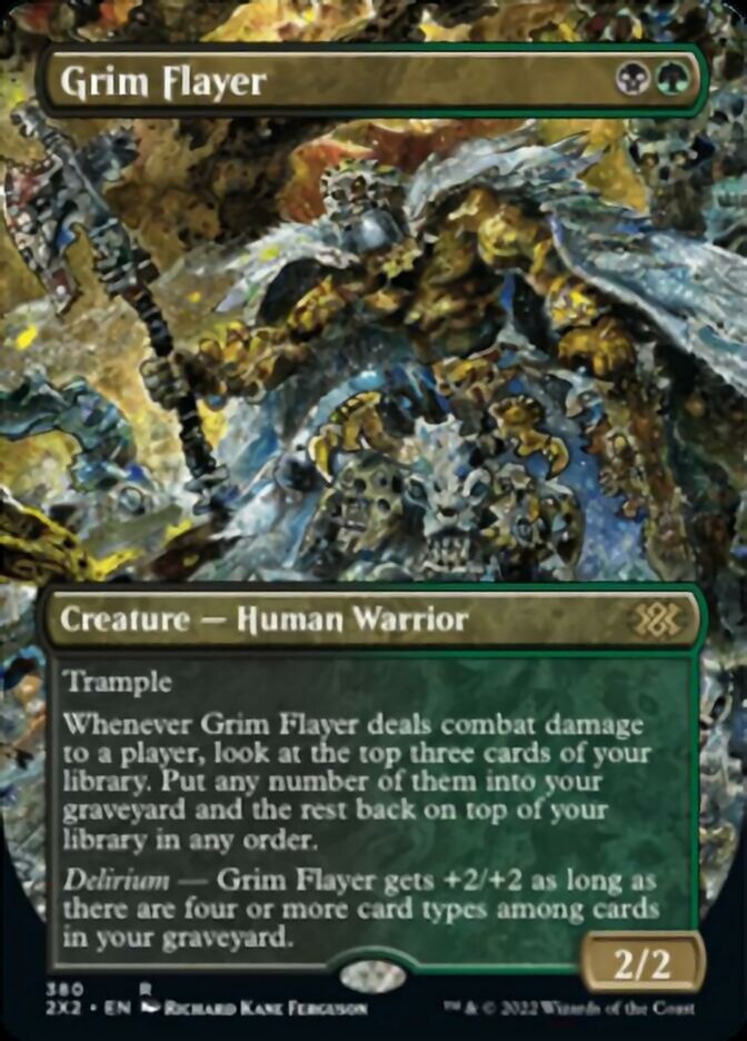 Grim Flayer (Borderless Alternate Art) [Double Masters 2022] | Gamers Paradise