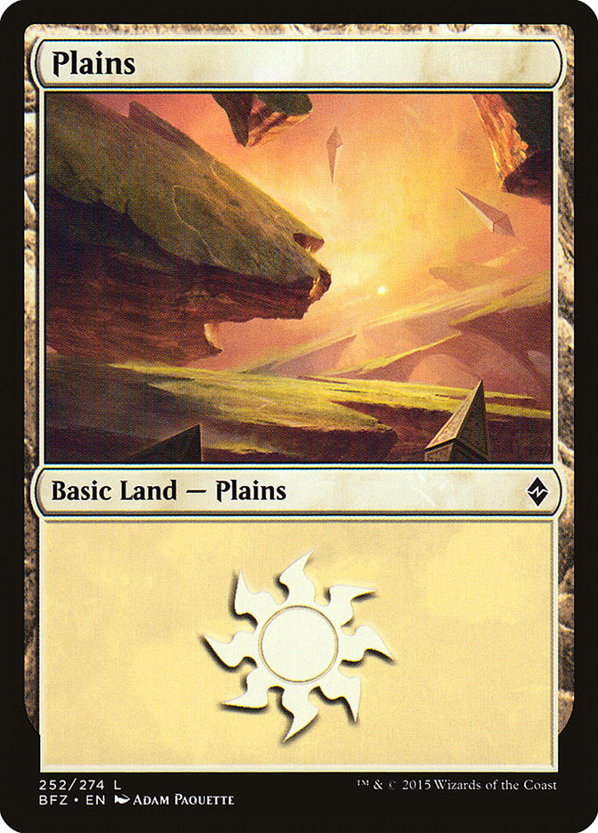 Plains (252) [Battle for Zendikar] | Gamers Paradise