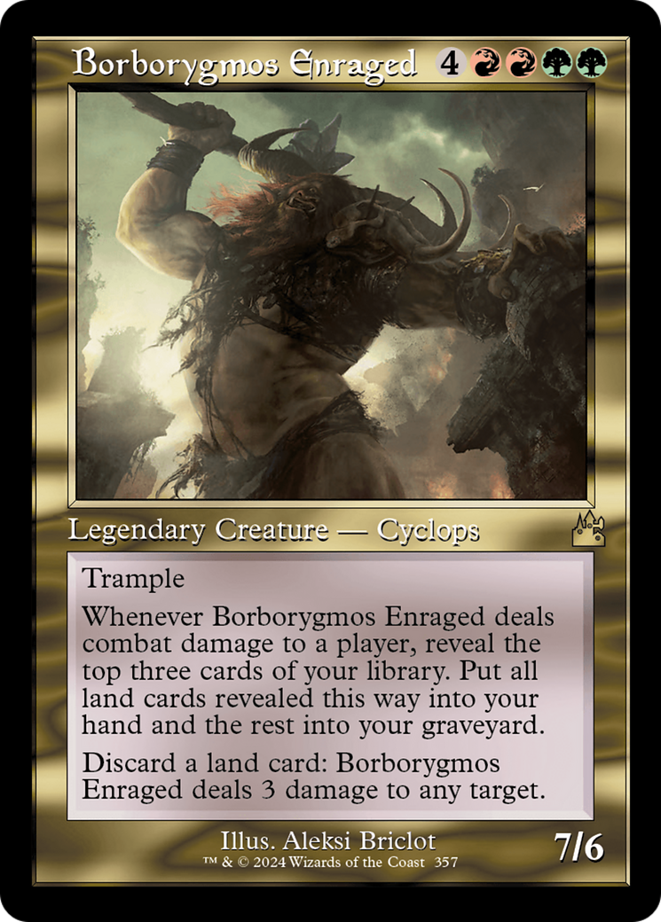 Borborygmos Enraged (Retro Frame) [Ravnica Remastered] | Gamers Paradise