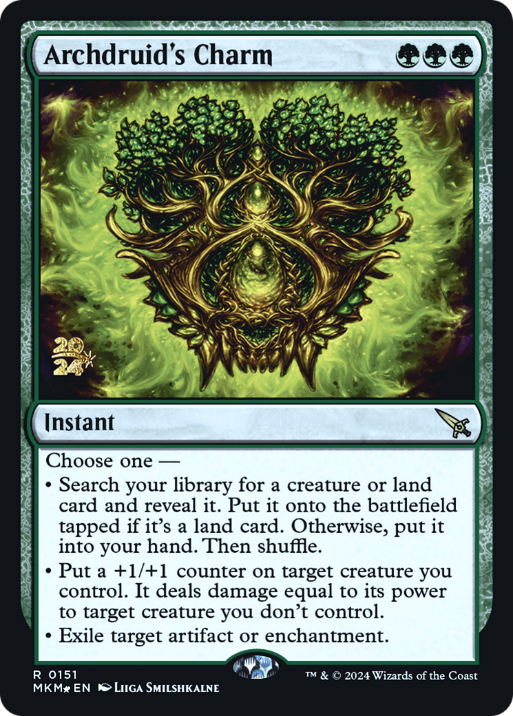 Archdruid's Charm [Murders at Karlov Manor Prerelease Promos] | Gamers Paradise