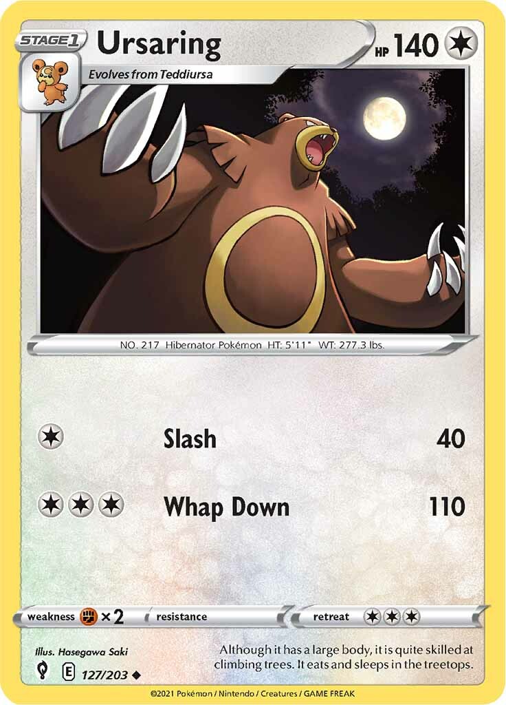 Ursaring (127/203) [Sword & Shield: Evolving Skies] | Gamers Paradise
